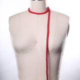 Satin Rope Trim Candy Red 7mm