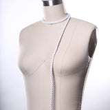 Satin Cord Rope Trim White 7mm