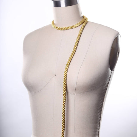 Satin Rope Trim Gold 7mm
