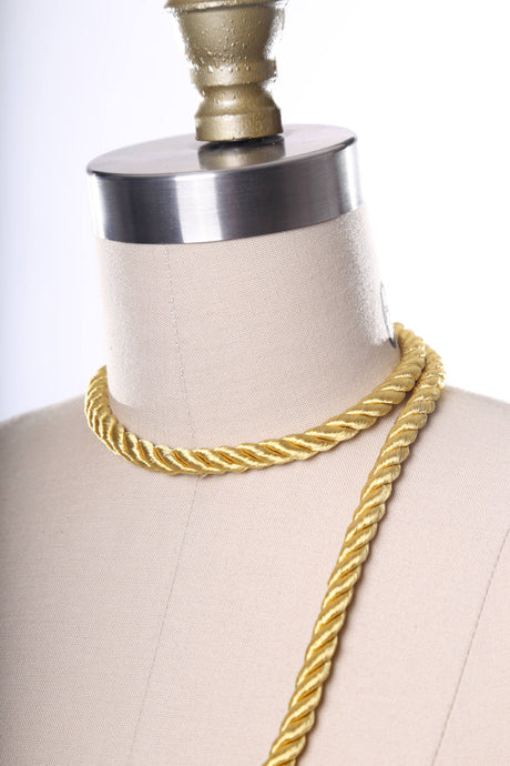 Satin Rope Trim Gold 7mm