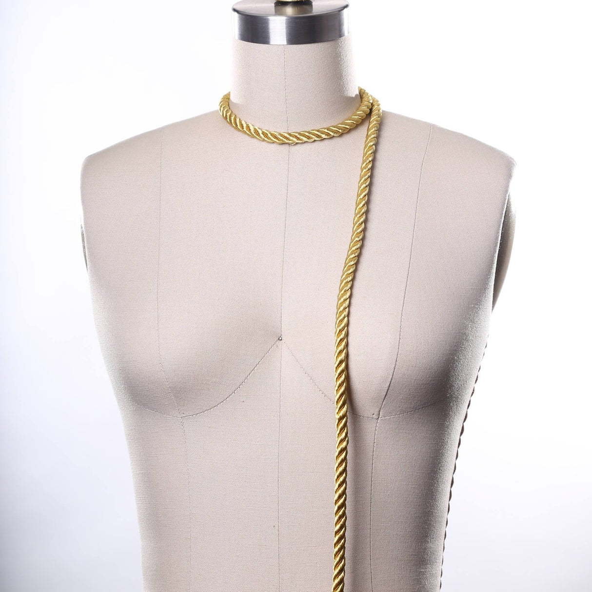 Satin Rope Trim Gold 7mm