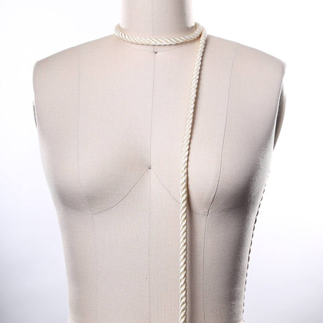 Satin Rope Trim Ivory 7mm