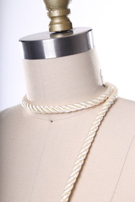 Satin Rope Trim Ivory 7mm