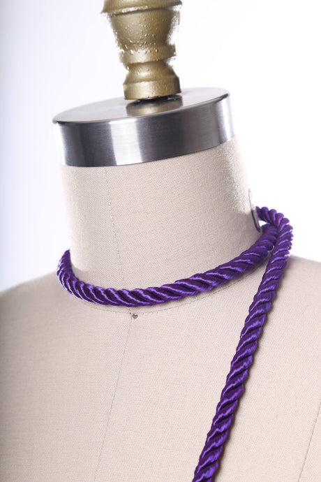 Purple Satin Rope Trim 7mm
