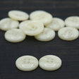 Ivory Plastic Four-Hole Button 24L