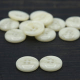 Ivory Plastic Four-Hole Button 24L