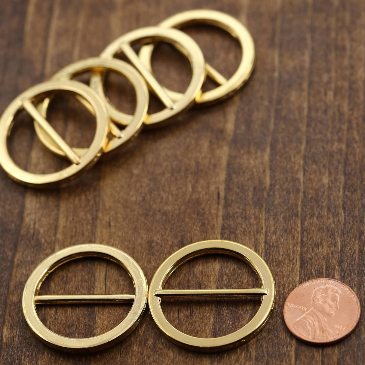 Gold Slider Buckle With Bar