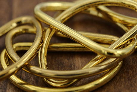 D Rings Gold Metal 1.25 Inch