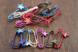 Decorative Star Safety Pins 2-Piece