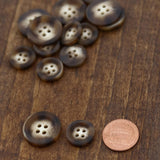 Tortoise Plastic Shirt Button