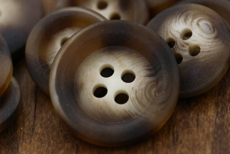 Tortoise Plastic Shirt Button