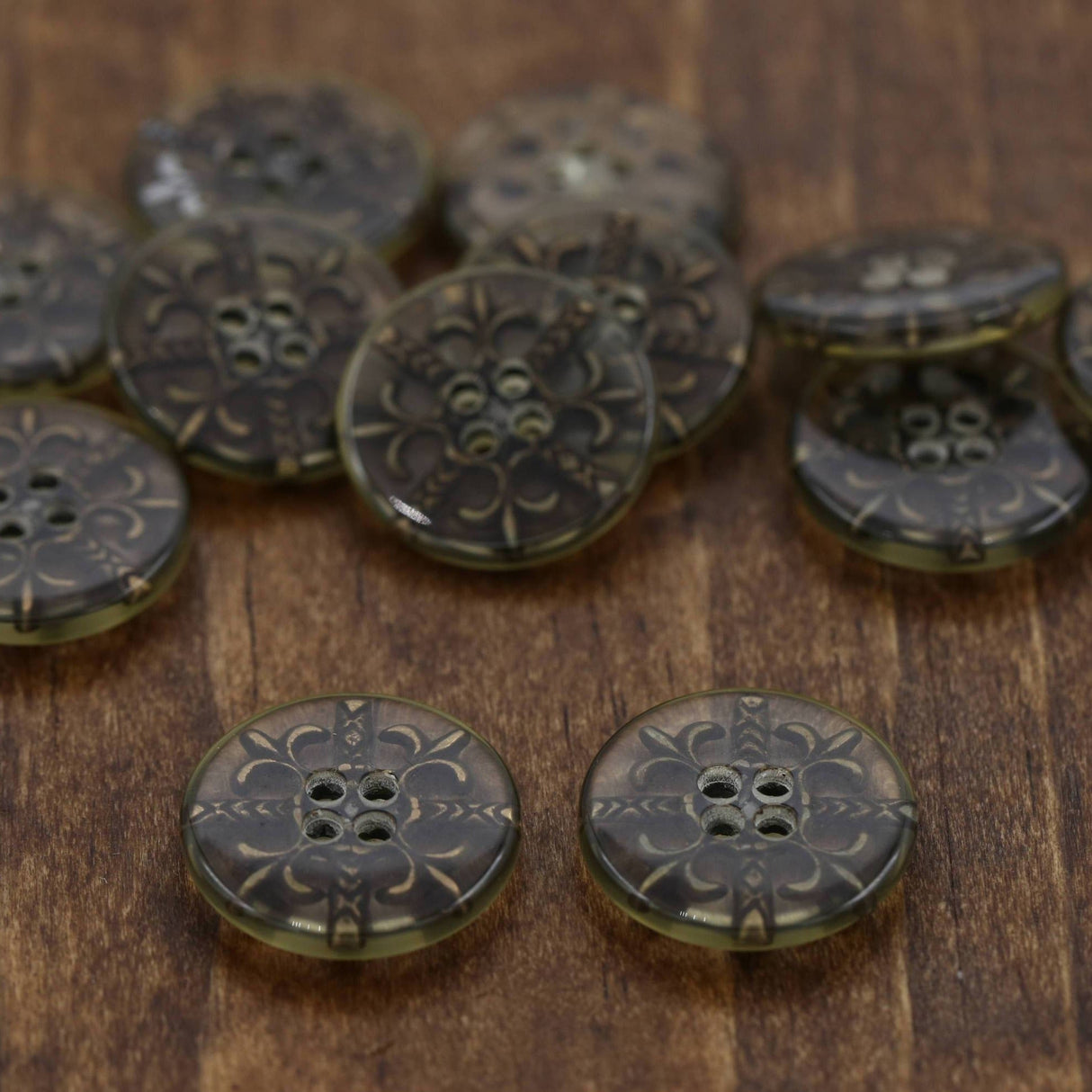 Plastic Button Bronze Inserts 20mm