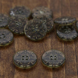 Plastic Button Bronze Inserts 20mm