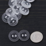 Clear Plastic Flower Shank Button 22L