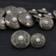 Shank Button with Pearl Center 20mm