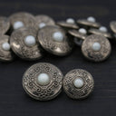 Shank Button with Pearl Center 20mm