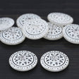 Decorative Plastic Button 27mm Pin Wheel
