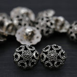 Gothic Gunmetal Plastic Shank Button 14mm