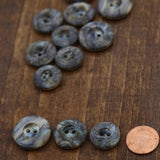 Plastic Marble Button Gray 2-Hole