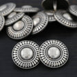 Metal Shank Button 22mm Silver