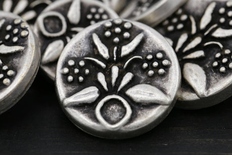 Silver Metal Shank Button 4-Pack