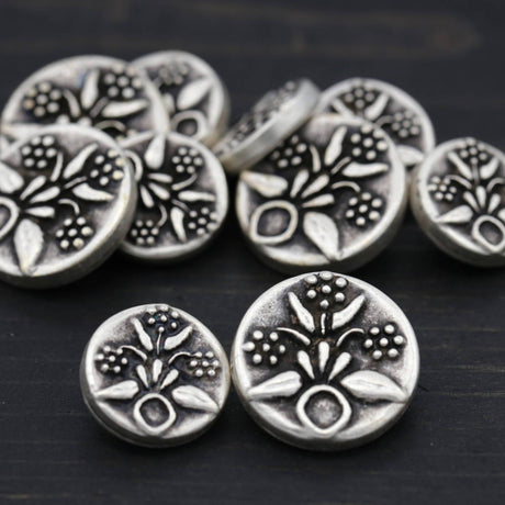 Silver Metal Shank Button 4-Pack