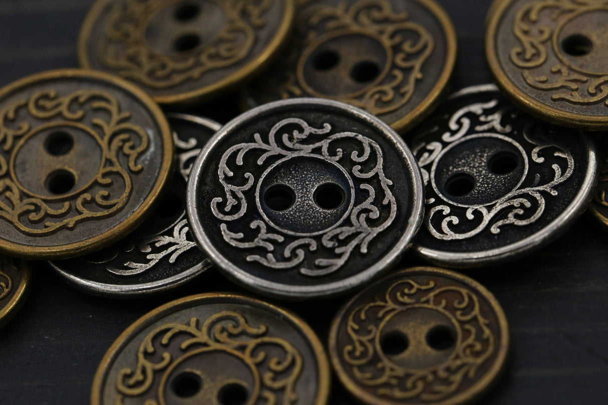 Western Metal Shirt Button 4-Pack