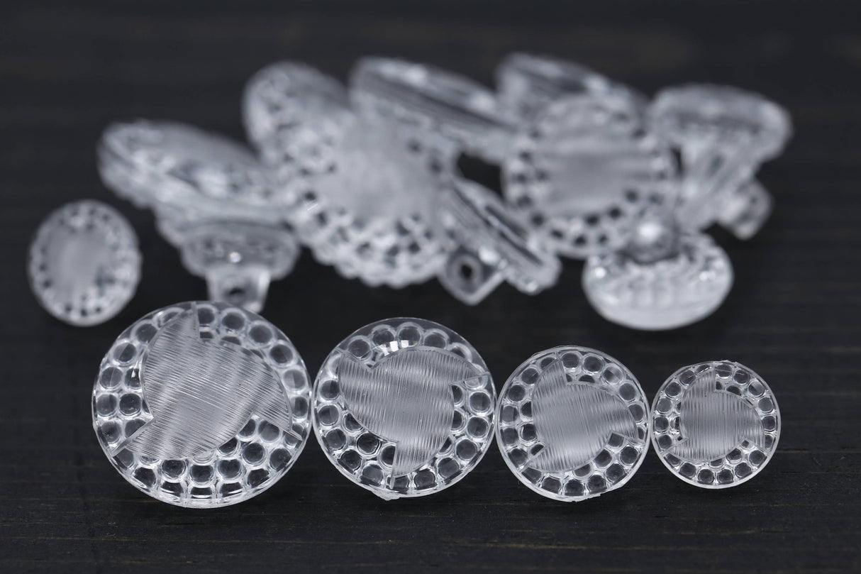 Clear Plastic Shank Button