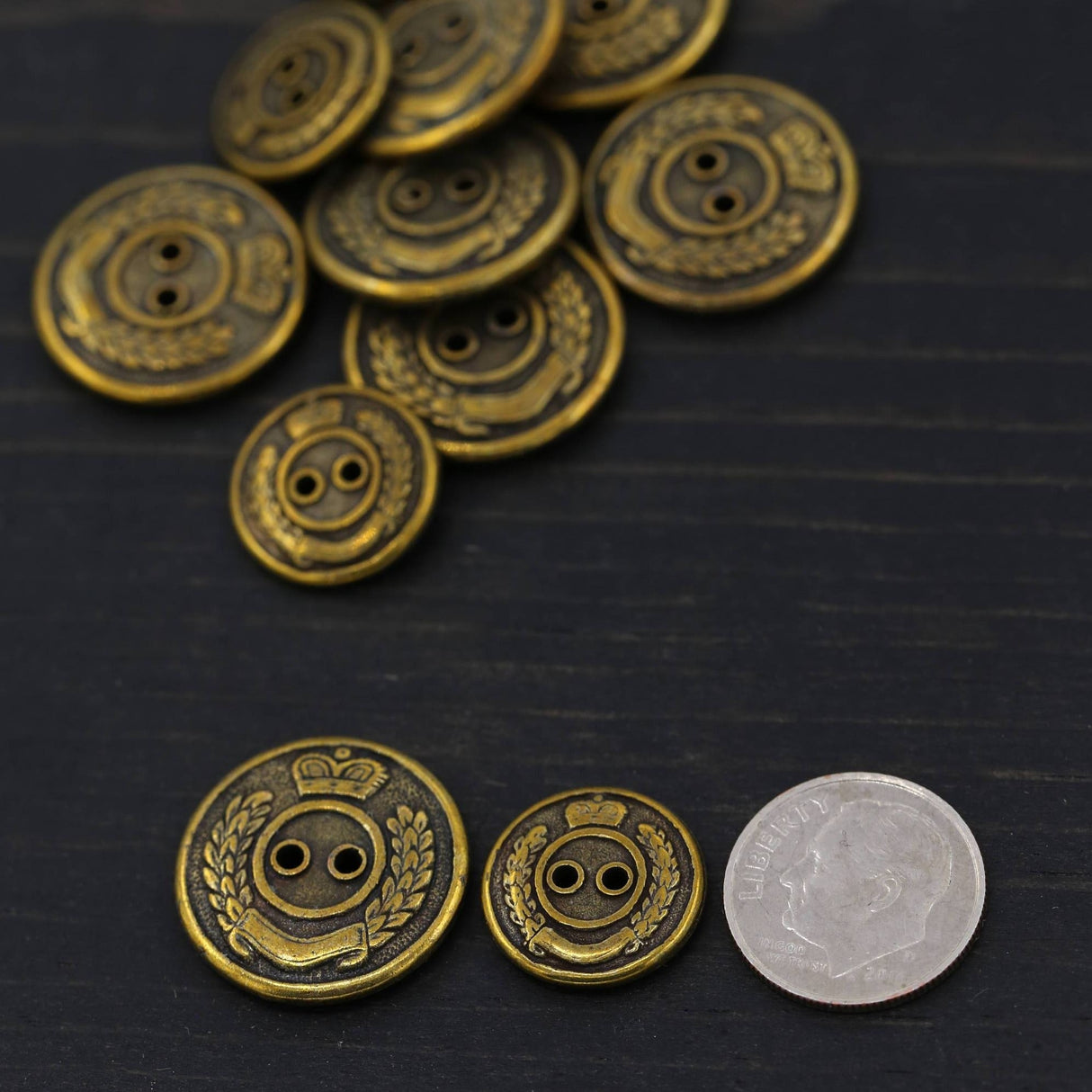 Bronze Antique Brass Button