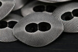 Metal Button Silver Rhombus 17mm x 23mm