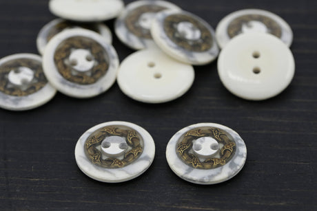 Marble Effect Plastic Button