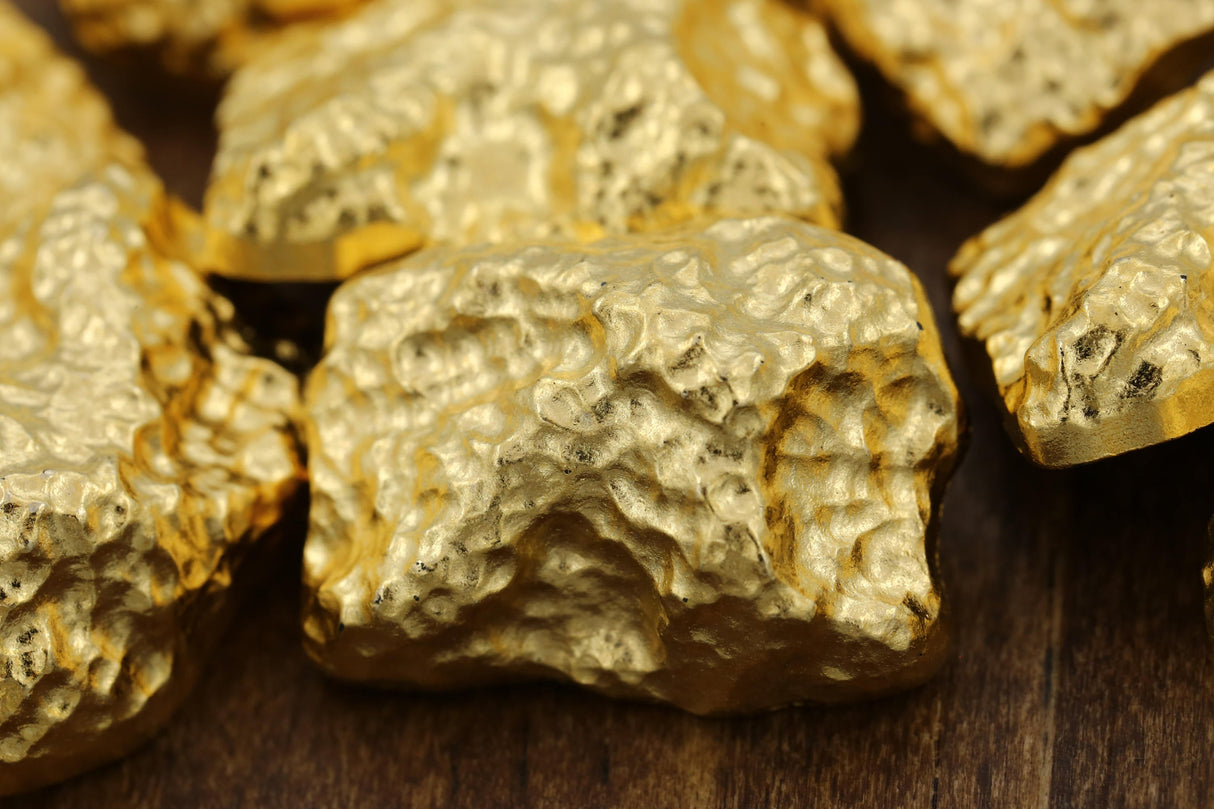 Gold Plastic Shank Button