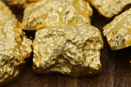Gold Plastic Shank Button