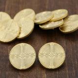 Gold Plastic Shank Button 28mm