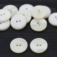 Plastic Button Ivory Glossy 32L 20mm