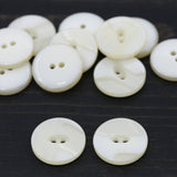 Plastic Button Ivory Glossy 32L 20mm