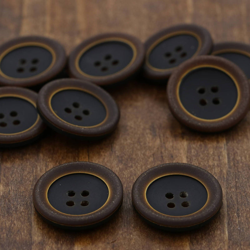 Brown Plastic Button 40L 25mm