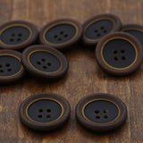 Brown Plastic Button 40L 25mm