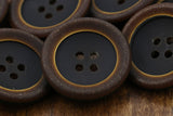 Brown Plastic Button 40L 25mm