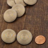 Gold Plastic Shank Button 27mm