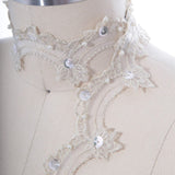 Beaded Lace Trim Champagne 1 Inch