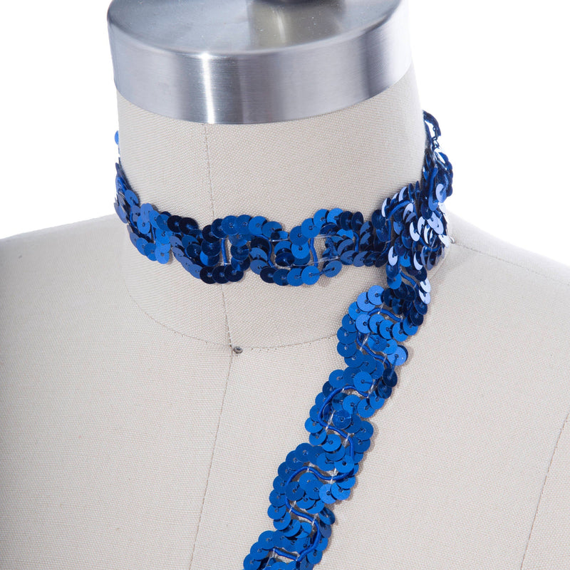 Sequin Trim Royal Blue Ric Rac