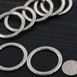 Metal Ring 30mm Silver 4-Pack