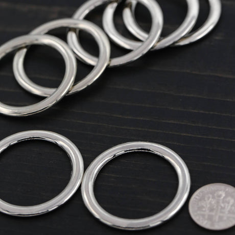 Metal Ring 30mm Silver 4-Pack