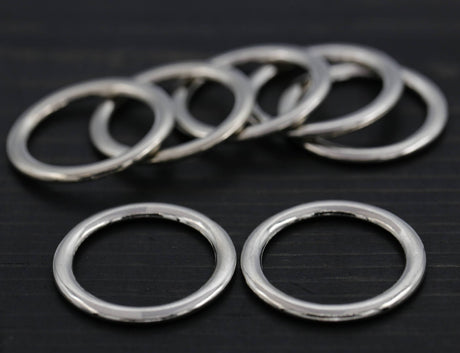 Metal Ring 30mm Silver 4-Pack