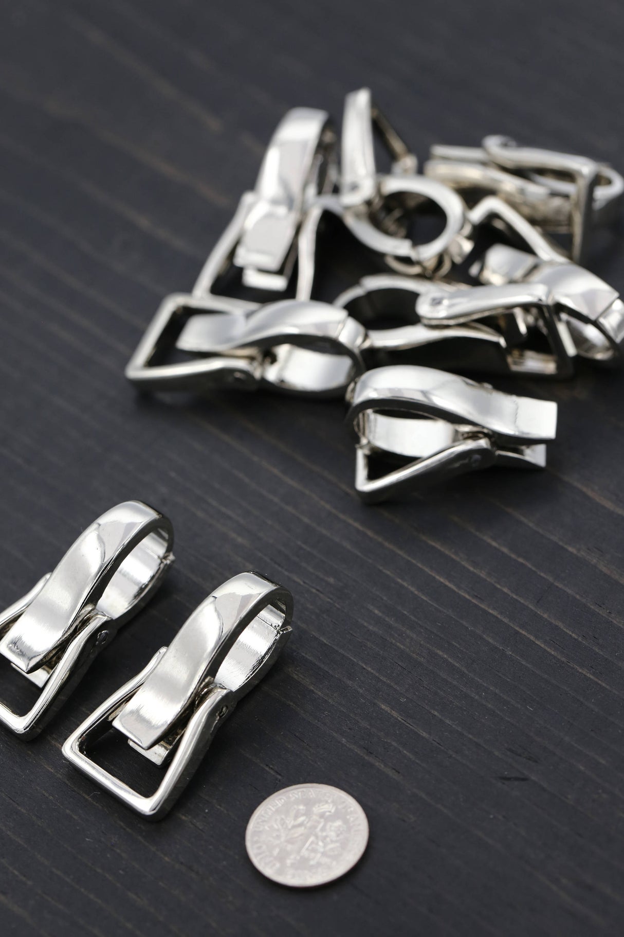 Metal Silver Purse Clasp 15mm x 38mm