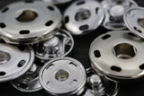 Sew-On Snap Metal Buttons Black Nickel