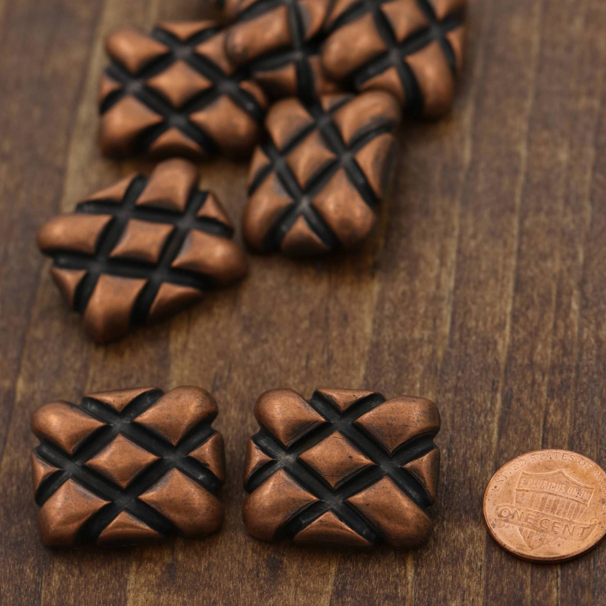 Plastic Copper Shank Button