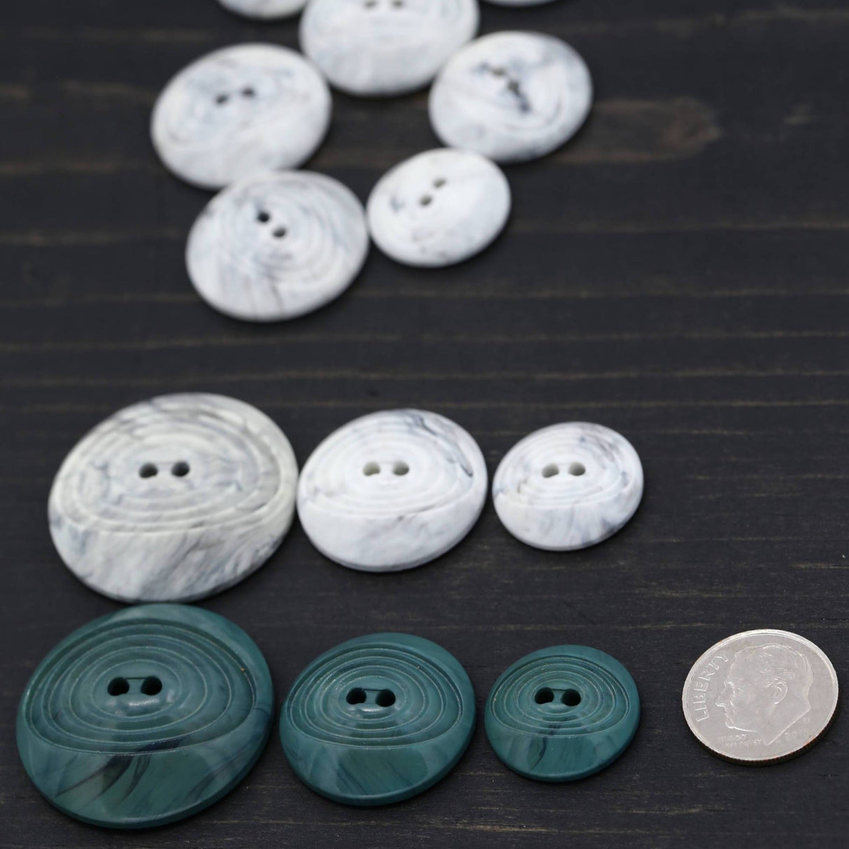 Plastic Button Carrera Marble 2-Hole