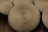 Gold Plastic Shank Button 27mm